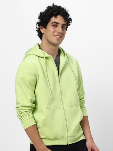 Image of Neostreak Men's Cotton Hooded Neck Zippered Sweatshirt