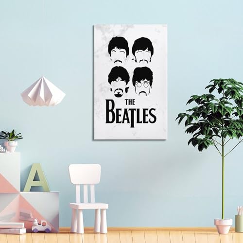 Poster de minimalisme des Beatles sur toile – Impression d’art moderne pour chambre à coucher – 20 x 30 cm - Les Beatles, Paul McCartney, John Lennon, RIngo Starr, George Harrison Poster de minimalisme des Beatles sur toile - Impression d'art moderne pour chambre à coucher - 20 x 30 cm – Image 5