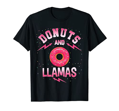 Camiseta Donuts And LLAMAS Doughnut LLAMA Camiseta