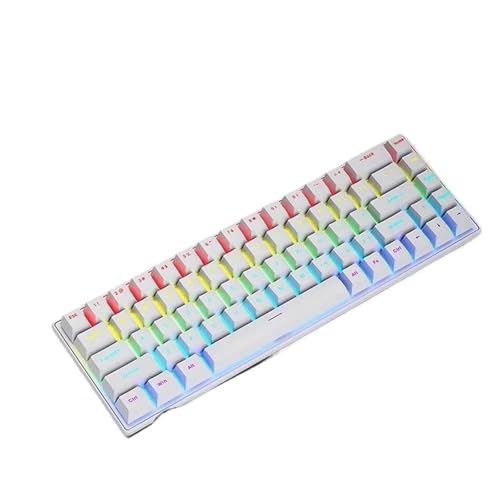 Clavier mécanique filaire K68 switch rouge pour jouer et travailler de nuit