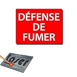 Epaisseur : 1,3 mm environ Plaque gravée autocollante 20x15 cm \