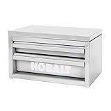Mini 2-Drawer Steel Tool Box White
