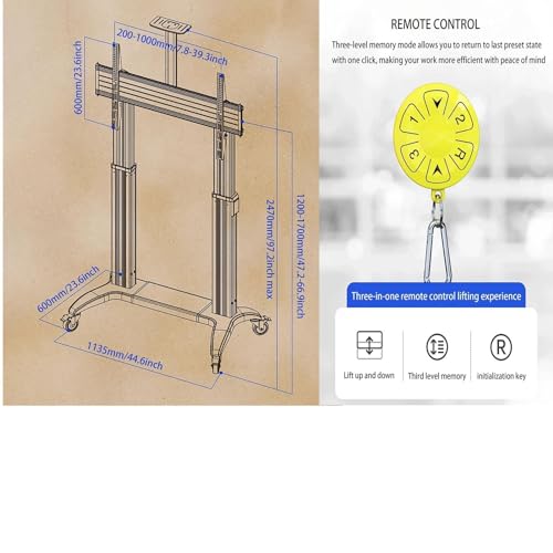 Soporte Móvil Motorizado para TV de 75 a 110 pulgadas miniatura 2