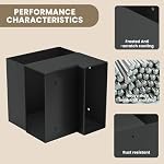8 Pcs 3-Way Workbench Bracket Kit, 2mm Carbon Steel with Screws | Right Angle Corner Bracket Set for DIY Bench Frames, Garage Shelf, Work Tables and Wood Projects, Fits 2x4 (Actual 1.5"x3.5")