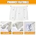 DUSCOKE Car Side Window Sun Shade Privacy Curtain for Baby - Blackout UV Protection Car Window Shades with Suction Cup for Back Seat - Cute Auto Camping Windows Screen Shades (Five Small Flowers)