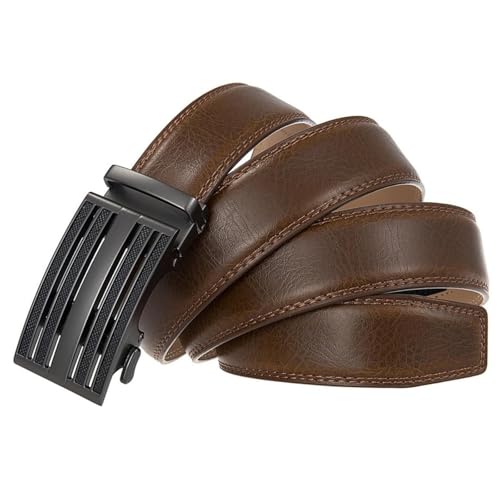 Fashion Automatic Buckle Leather Luxury Belts for Men Business Alloy Buckle3