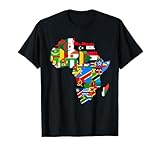 African Flags, Africa Map, African Silhouette, African Pride T-Shirt