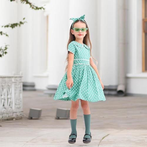 Vestido Retro 50s con Lunares para Niñas miniatura 5