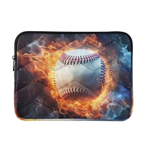 Funda para portátiles Fire Baseball Lightning 13-14 pulgadas miniatura 1