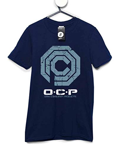 Hombre Omni Consumer Products - Ocp Logo Camiseta - Navy - X-Large