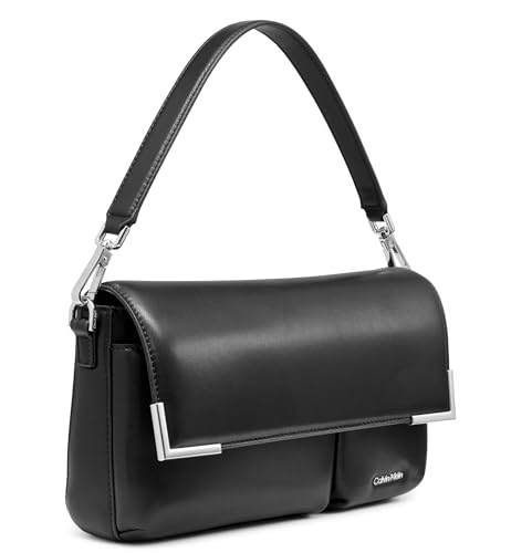 Image of Calvin Klein Women's Mica Organizational Flap Demi Shoulder Bag & Crossbody