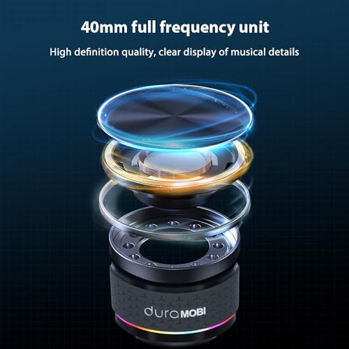 Image of Wireless Mini BT Bone Conduction Speaker, Portable Sound Box, Magnetic Adsorption, RGB Color Light, IP54 Waterproof, Creative Portable Speaker Mini Size Music Player for Home Outdoor Travel