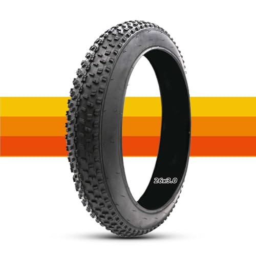 YUMEIGE 26x3 Reifen Elektrofahrradreifen 26 Zoll | 26x3.0 Reifen | 26 3 Fat Tire | Farbe Fahrrad Fatbike Reifen 26x3.0 | Elektrisches Schneemobil Vorderrad Strand Fat Tire MTB Fahrrad 26 Zoll
