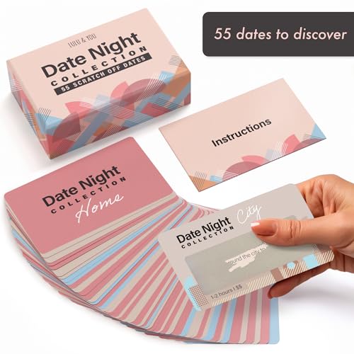 Lulu & You 55 Scratch Off Date Night Ideas for Couples - Unlock Excitement with Our Date Night Cards - Romantic Wedding Gift for Couples & Cool Bridal Shower Gift Idea - Image 3
