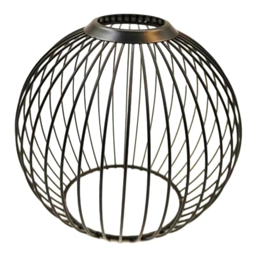 Stgfyxgs Abajur Industrial de Ferro, de, Suporte para Lâmpada, Pendente para Restaurante E Escritório, Preto 14.8x13cm, Tamanho real
