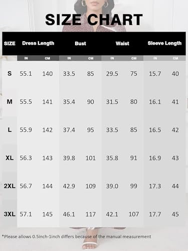 Image of PinkPatty Women's Casual 3 /4 Sleeve Polo V Neck Bodycon Maxi Dress