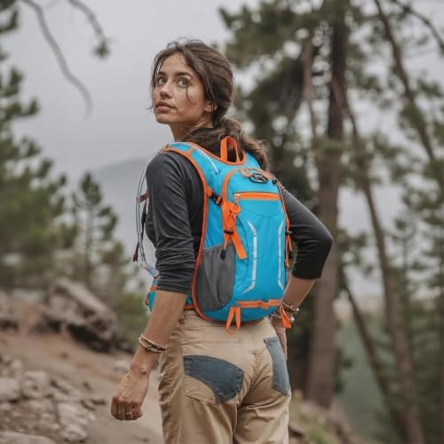 Image of 12L Hydration Backpack for Men Women,Lightweight Hydration Pack with 2L Water Bladder, Water Backpack for Cycling,Hiking,Rave,Biking and Running Outdoor Activities