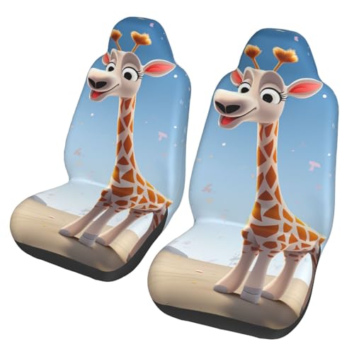 Housse de siège de voiture girafe : fini les taches sur vos sièges avant