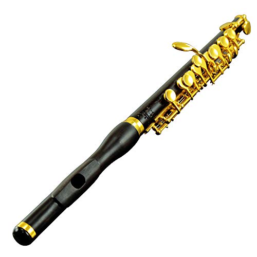 ROFFEE Professional Performance Level Ebony Body Cupronickel Gold Plated Keys E9 Piccolo