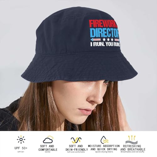 Image of Fireworks Director I Run You Run hat Womans hat Chestnut red Mens Hats and caps Gifts Running Caps July 4th