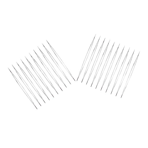 LALAFINA 20pcs Large Eye Bead Needles Hand Sewing Needles for Yarn Jewelry Making Portable Case