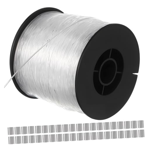 Tofficu Strong Nylon Fishing Line 200m Bulk Invisible String for Crafts Hanging Dec