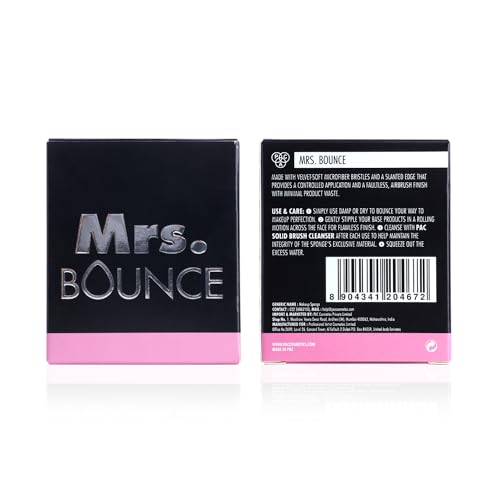 Image of PAC Mrs. Bounce (1 Pc)| Beauty Blender Makeup Sponge for Face Makeup | Velvet Soft Water Drop Shape for Foundation, Creams & Powders with Case | For All Skin Types - Soft, Reusable & Washable (Blue)