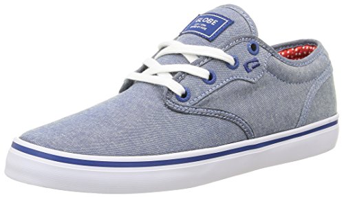 Sneakers basses Globe Motley bleu navy chambray en taille 38 pour adulte mixte