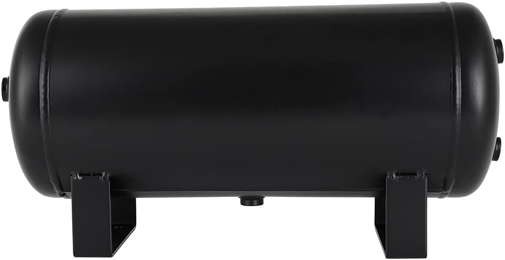 2 Gallon 6 Port Horn Air Tank Air Horn Kit Air Compressor Tank Car Horn Tank Steel Train/Truck Horn Tank