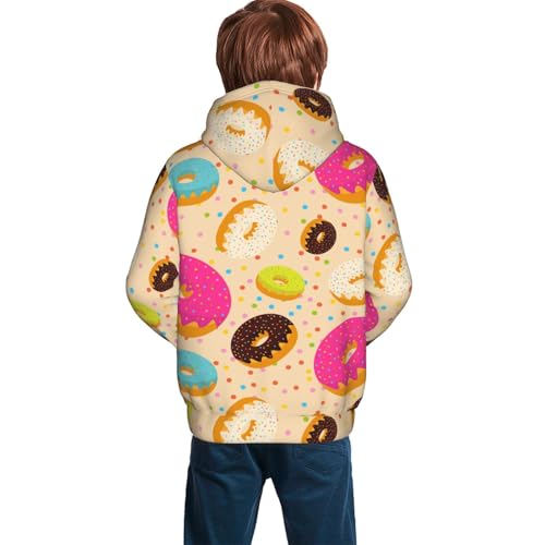 Donuts Kid Hoodies Boys Sweatshirts Girls Pullover with Pocket4