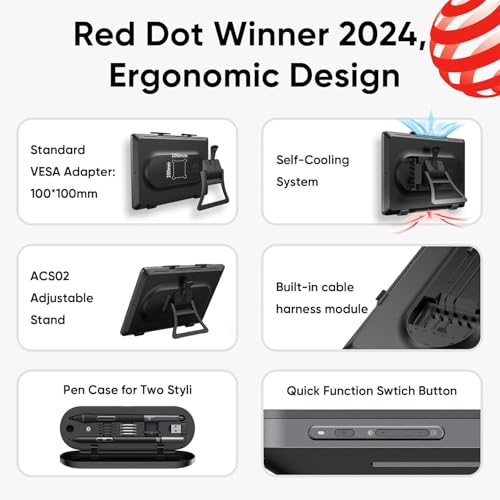 Image of XPPen Artist Pro 24 (Gen2) 165Hz 23.8-inch, Full-Laminated Screen, X3 Pro Roller and Slim Stylus, 16384 Pressure Levels, Bluetooth Express Key Remote, Supports Mac /Windows /Linux /Android