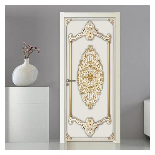 Autocollant de porte PVC fleuri pour masquer les imperfections de mur - 6