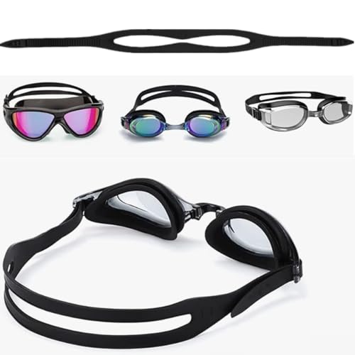 NXPpiULeh 2 Pack Universal Silicone Replacement Mask Strap, Silicone Swimming Goggles Strap Replacement, Scuba Mask Strap Silicone Strap Head Band Parts Accessories for Diving Swim Snorkel