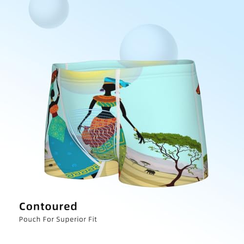 Boys' Cotton Boxer Brief Soft Underwear-African Women4