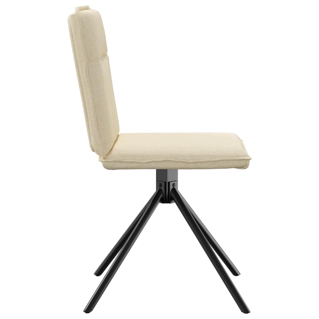 Ergonomiczne obrotowe z metalową ramą i pianką model kremowy 2 szt.