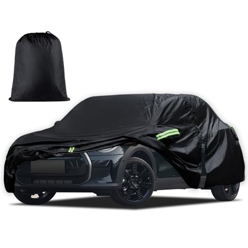 Car Cover Custom Fit for 2014-2025 Mini Cooper/Cooper S/Hardtop/Clubman/Countryman 4 Door Waterproof All Weather Full Exterior Cover Rain Sun Protector with Door Zipper
