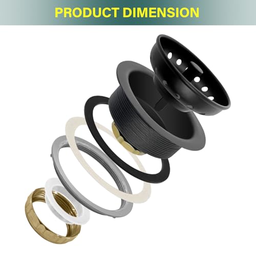 Ensamble de desagüe para fregadero 3.5 pulgadas acero inox miniatura 3