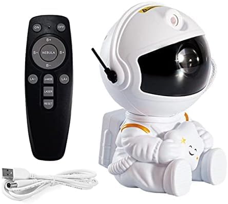 Projetor Astronauta Shaolong LED Galáxia Estrelada - USB