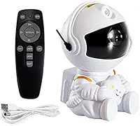 Projetor Astronauta Transforme Seu Ambiente em uma Galáxia Estrelada! Controle Remoto Alimentação USB