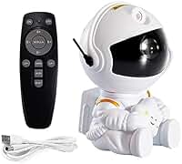 Projetor Astronauta Transforme Seu Ambiente em uma Galáxia Estrelada! Controle Remoto Alimentação USB