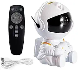 Projetor Astronauta Transforme Seu Ambiente em uma Galáxia Estrelada! Controle Remoto Alimentação USB