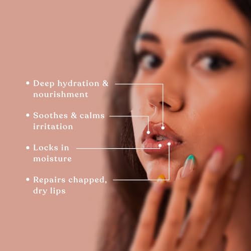 Image of Organic French Vanilla Lip Balm for Soft & Smooth Lips - Moisturizing Lip Balm with Natural Vanilla Extract - Nourishing Lip Care for Dry, Chapped Lips - Non-Sticky, Chemical-Free Lip Moisturizer for Men & Women - 8g