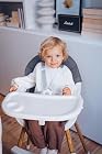 Foto di MoMi Seggiolone Pappa Evolutivo 3 in 1 - Sedia Evolutiva per Bambini da 6 a 36 Mesi - Cinture di sicurezza, Rivestimento in ecopelle, Poggiapiedi, Portabicchiere, Gioco con Ventosa - Grigio