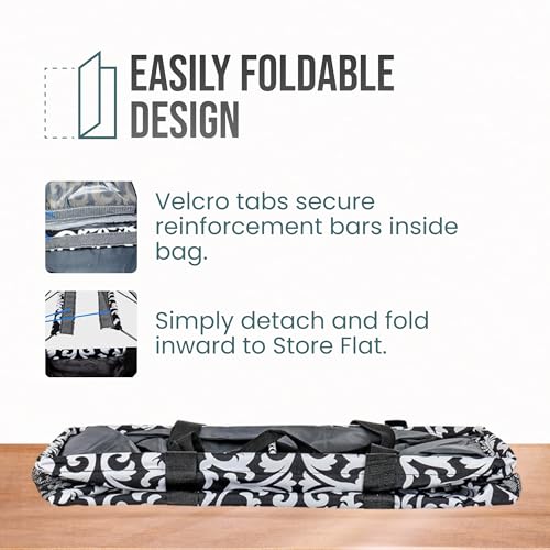 Image of Extra Large Utility Tote Bag - Oversized Collapsible Pool Beach Canvas Basket
