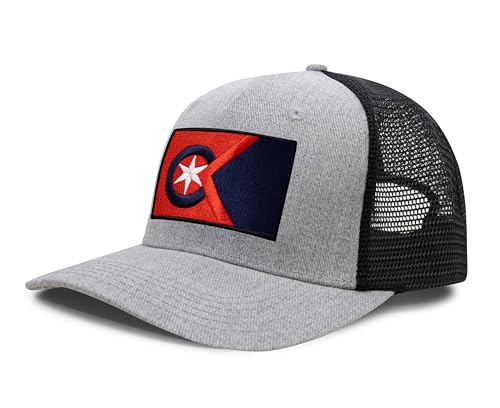 Image of International Tie City Hat for Men and Women, Adjustable Snapback Trucker Baseball Cap with Embroidered Patch