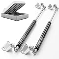 Vepagoo 28 Inch Gas Struts 67Lb/298N Shock with Mounting Brackets, Lift Supports for RV Bed Storage Truck Bed Cover Basement Travel Trailer Heavy Duty Lid Springs (Fit 53lb-74lb Lid), 2pcs (1pair)