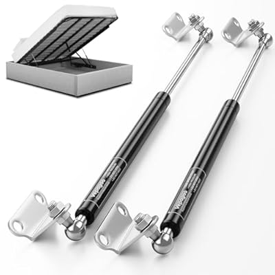 Vepagoo 28 Inch Gas Struts 67Lb/298N Shock with Mounting Brackets, Lift Supports for RV Bed Storage Truck Bed Cover Basement Travel Trailer Heavy Duty Lid Springs (Fit 53lb-74lb Lid), 2pcs (1pair)