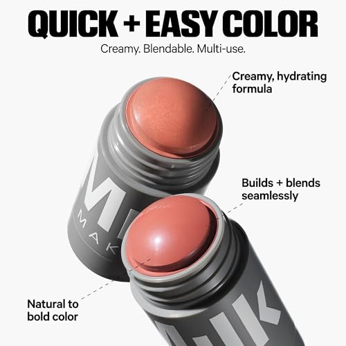 Image of Milk Makeup Mini Must-Haves Set - Includes 12HR Hydrating Face Primer (.33oz) + 12HR Setting Spray for Gripping Makeup (1.69oz) and Multi-Use Cream Blush Stick + Lip Color in Werk (Dusty Rose, 0.10oz)