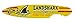Margaritaville APSSB13-MV-1 Indoor/Outdoor Landshark Surfboard Shark Bite Garden Sign Wooden Wall Art, 11.00 x 2.00 x 55.00, Land