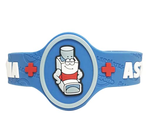 Asthma Allergy Adjustable Silicone Medical Bracelet